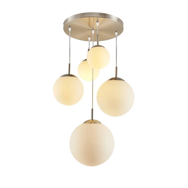 Lindby Pendelleuchte Heleska 4018307 Modern in Alu aus Metall 5-flammig E27 Wohnzimmerleuchte Lindby Pendelleuchte Heleska 4018307 Modern in Alu aus Metall 5-flammig E27 Wohnzimmerleuchte von LINDBY