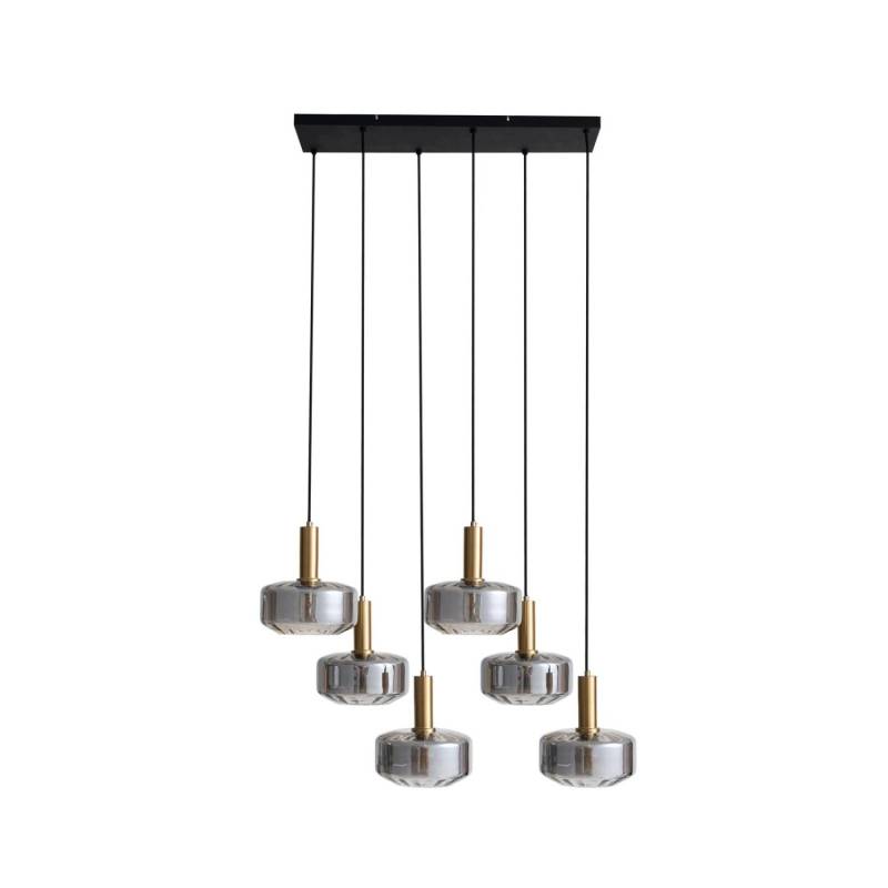 Lindby Pendelleuchte Hildur 10030726 in Alu aus Glas 6-flammig E27 Wohnzimmerleuchte Lindby Pendelleuchte Hildur 10030726 in Alu aus Glas 6-flammig E27 Wohnzimmerleuchte von LINDBY