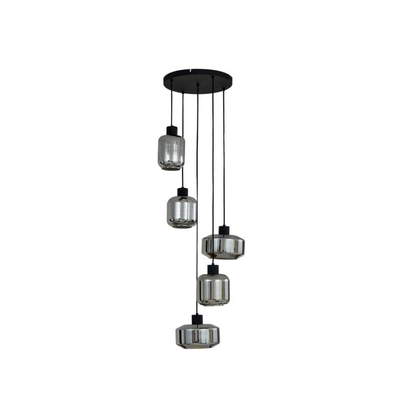 Lindby Pendelleuchte Hildur 10030776 in Alu aus Glas 5-flammig E27 Wohnzimmerleuchte Lindby Pendelleuchte Hildur 10030776 in Alu aus Glas 5-flammig E27 Wohnzimmerleuchte von LINDBY