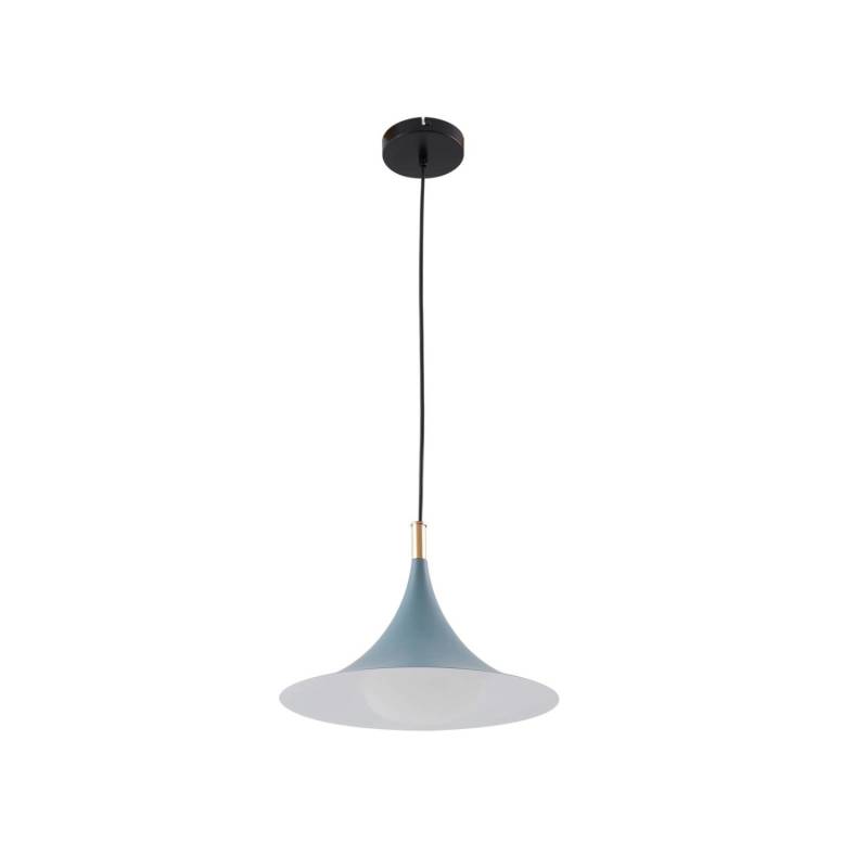 Lindby Pendelleuchte Jarl 10030578 Modern in Blau aus Metall 1-flammig G9 Wohnzimmerleuchte von LINDBY