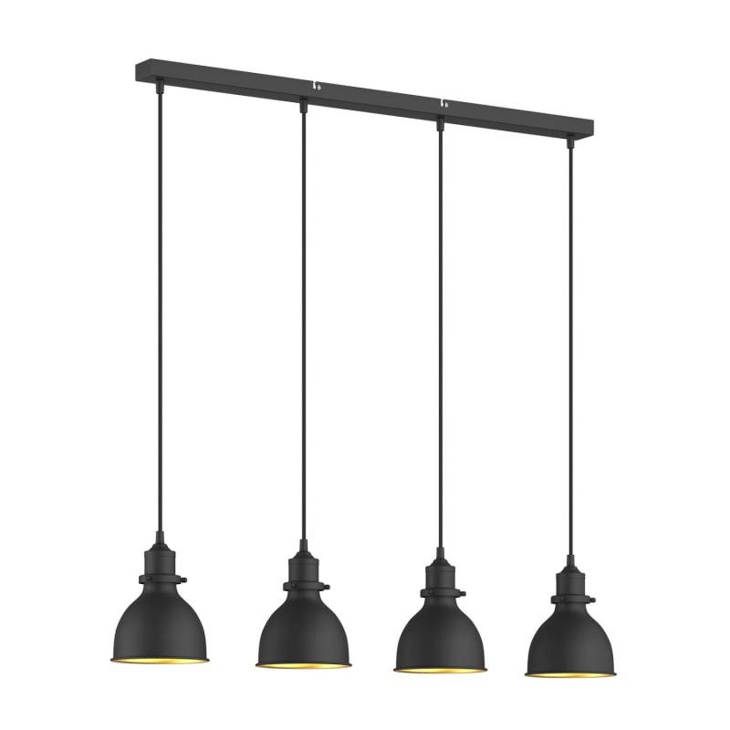 Lindby Pendelleuchte Jasminka 9621725 Vintage Industriell in Schwarz aus Metall 4-flammig E27 Küchenleuchte Lindby Pendelleuchte Jasminka 9621725 Vintage Industriell in Schwarz aus Metall 4-flammig E27 Küchenleuchte von LINDBY