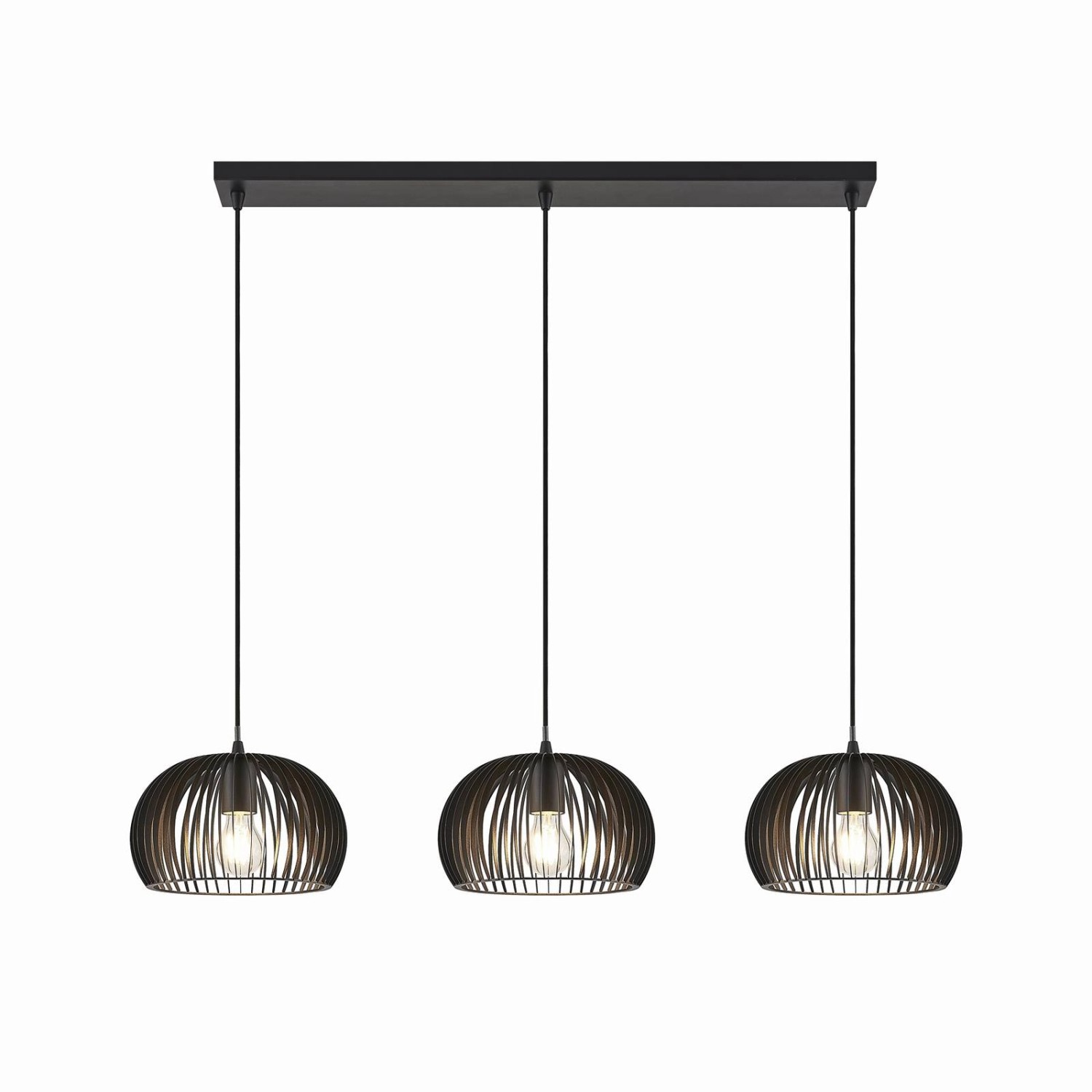 Lindby Pendelleuchte Jusra 9624145 Modern in Schwarz aus Metall 3-flammig E27 Wohnzimmerleuchte Lindby Pendelleuchte Jusra 9624145 Modern in Schwarz aus Metall 3-flammig E27 Wohnzimmerleuchte von LINDBY