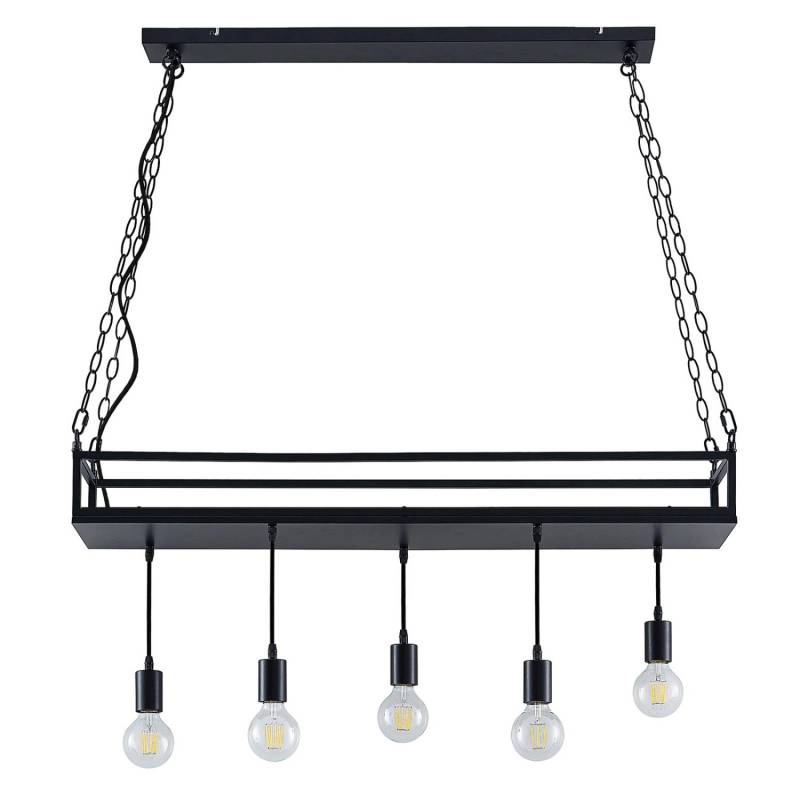 Lindby Pendelleuchte Kirista 9627717 Retro Vintage Antik in Schwarz aus Metall 5-flammig E27 Wohnzimmerleuchte Lindby Pendelleuchte Kirista 9627717 Retro Vintage Antik in Schwarz aus Metall 5-flammig E27 Wohnzimmerleuchte von LINDBY