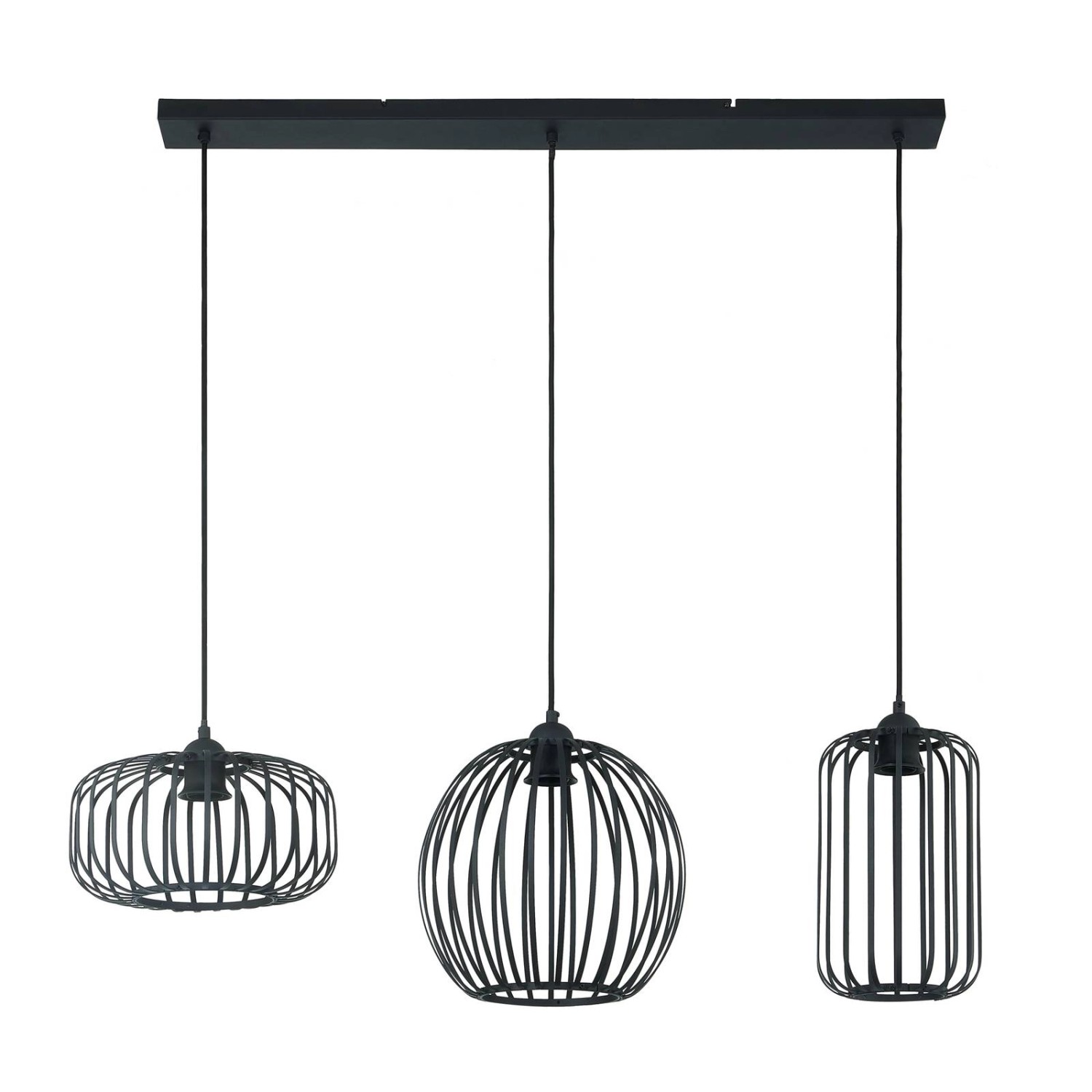 Lindby Pendelleuchte Krish 10010595 Retro Vintage Antik in Schwarz aus Metall 3-flammig E27 Wohnzimmerleuchte Lindby Pendelleuchte Krish 10010595 Retro Vintage Antik in Schwarz aus Metall 3-flammig E27 Wohnzimmerleuchte von LINDBY