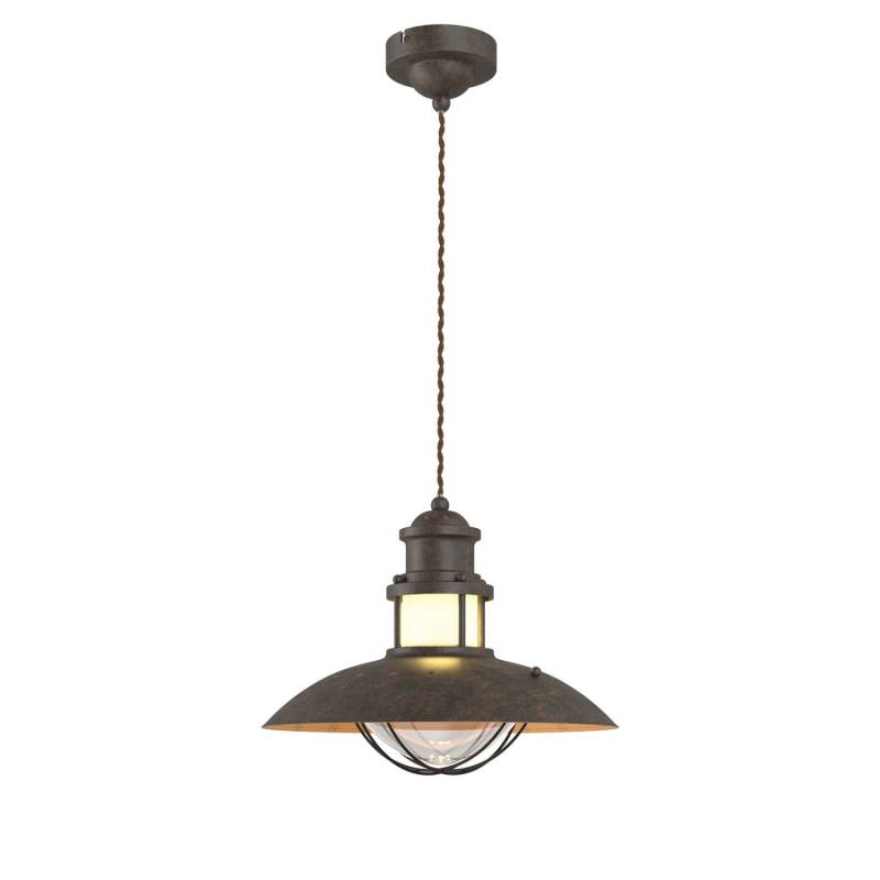 Lindby Pendelleuchte Louisanne 9621017 Maritim in Braun aus Metall 1-flammig E27 Flurleuchte Lindby Pendelleuchte Louisanne 9621017 Maritim in Braun aus Metall 1-flammig E27 Flurleuchte von LINDBY