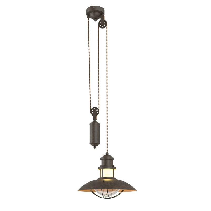 Lindby Pendelleuchte Louisanne 9621018 Maritim in Braun aus Metall 1-flammig E27 Flurleuchte Lindby Pendelleuchte Louisanne 9621018 Maritim in Braun aus Metall 1-flammig E27 Flurleuchte von LINDBY