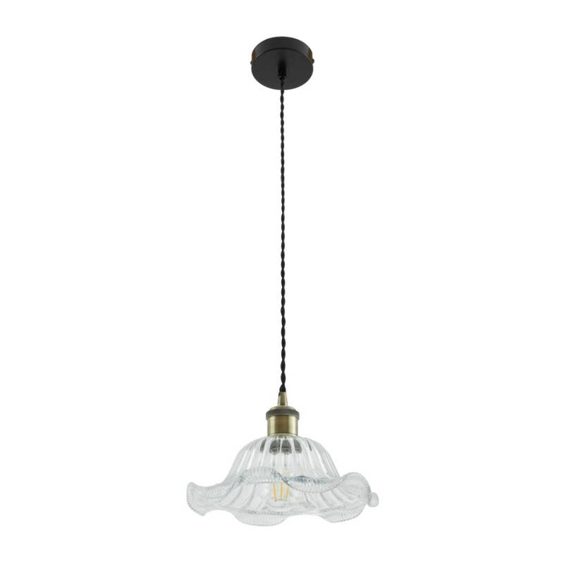 Lindby Pendelleuchte Ludowika 10034030 Retro Vintage Antik in Transparent aus Glas 1-flammig E27 Wohnzimmerleuchte Lindby Pendelleuchte Ludowika 10034030 Retro Vintage Antik in Transparent aus Glas 1-flammig E27 Wohnzimmerleuchte von LINDBY