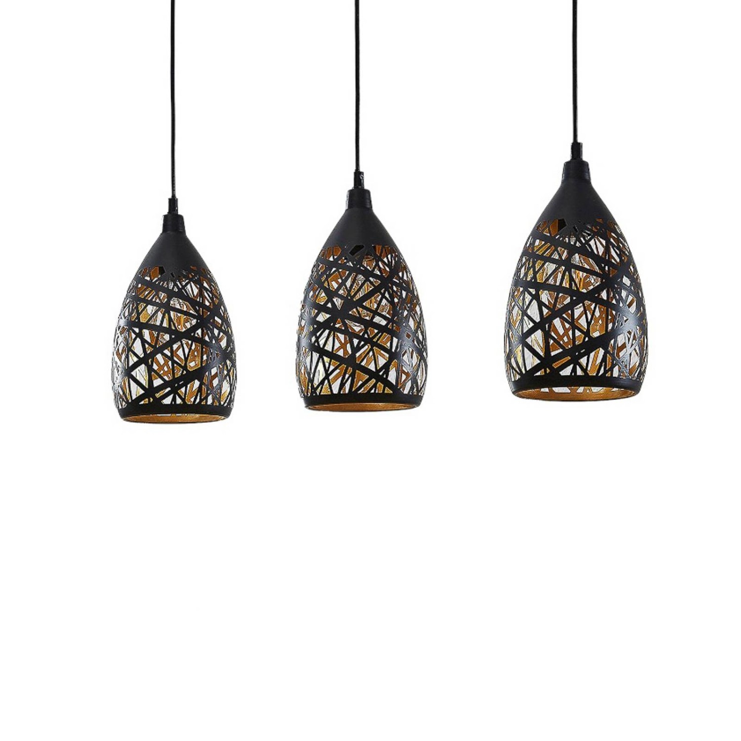 Lindby Pendelleuchte Marcello 9624748 Modern in Schwarz aus Metall 3-flammig E27 Wohnzimmerleuchte Lindby Pendelleuchte Marcello 9624748 Modern in Schwarz aus Metall 3-flammig E27 Wohnzimmerleuchte von LINDBY
