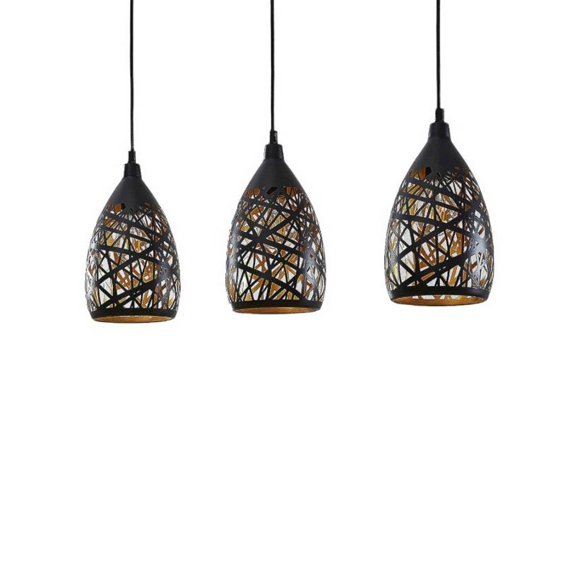 Lindby Pendelleuchte Marcello 9624748 Modern in Schwarz aus Metall 3-flammig E27 Wohnzimmerleuchte Lindby Pendelleuchte Marcello 9624748 Modern in Schwarz aus Metall 3-flammig E27 Wohnzimmerleuchte von LINDBY