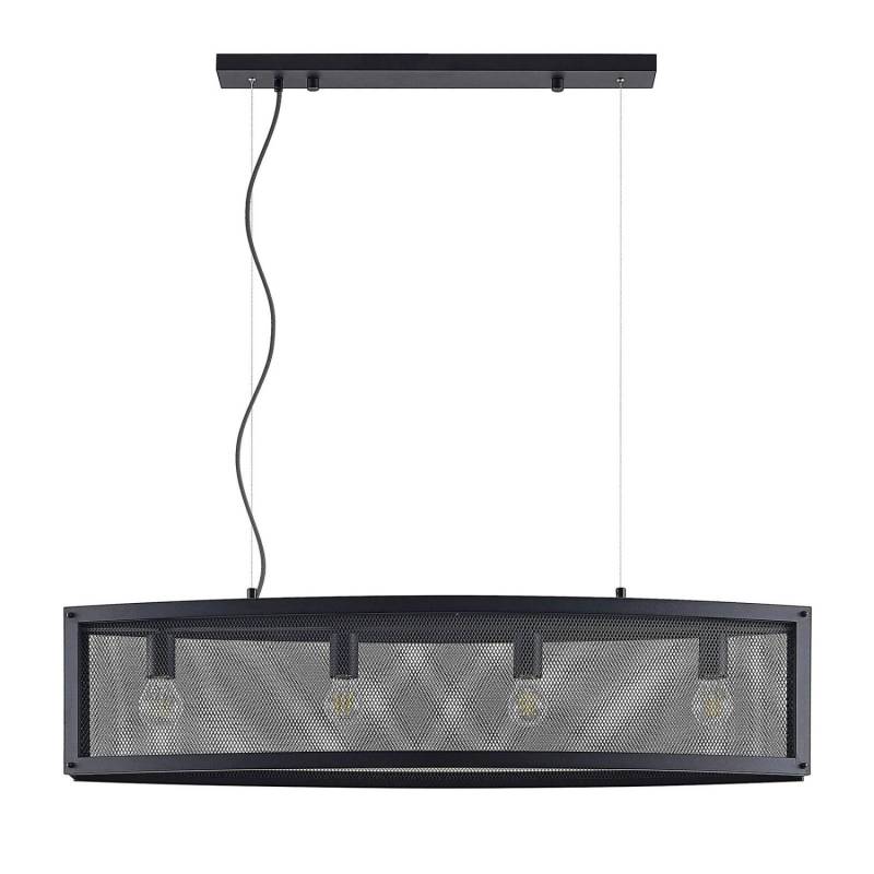 Lindby Pendelleuchte Mizgin 9921136 Landhaus Vintage Rustikal in Schwarz aus Metall 4-flammig E27 Wohnzimmerleuchte Lindby Pendelleuchte Mizgin 9921136 Landhaus Vintage Rustikal in Schwarz aus Metall 4-flammig E27 Wohnzimmerleuchte von LINDBY