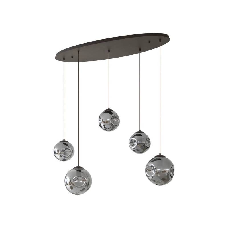 Lindby Pendelleuchte Valentina 10019837 Design Modern in Alu aus Glas 5-flammig E27 Wohnzimmerleuchte Lindby Pendelleuchte Valentina 10019837 Design Modern in Alu aus Glas 5-flammig E27 Wohnzimmerleuchte von LINDBY