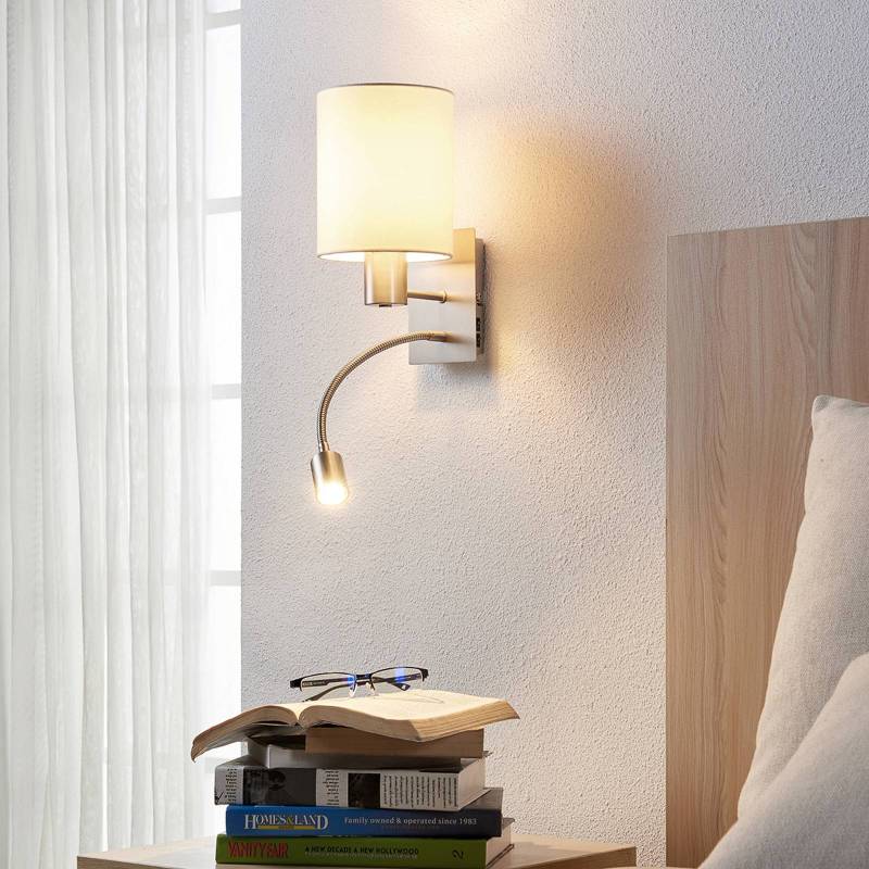 Lindby Wandleuchte Shajan, 2er-Set, 29cm, E27, LED-Leselicht von LINDBY