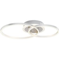 Lindby - Smart LED-Deckenleuchte Edica, Fernbedienung Tuya cct - nickel satiniert von LINDBY