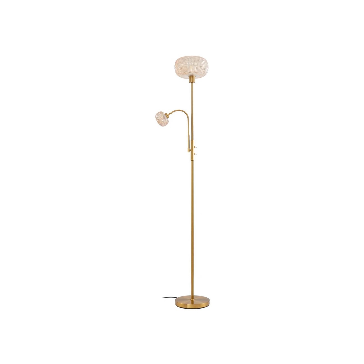 Lindby Stehlampe Aliette 10030729 Modern in Gold Messing aus Metall 2-flammig E27 Wohnzimmerleuchte von LINDBY