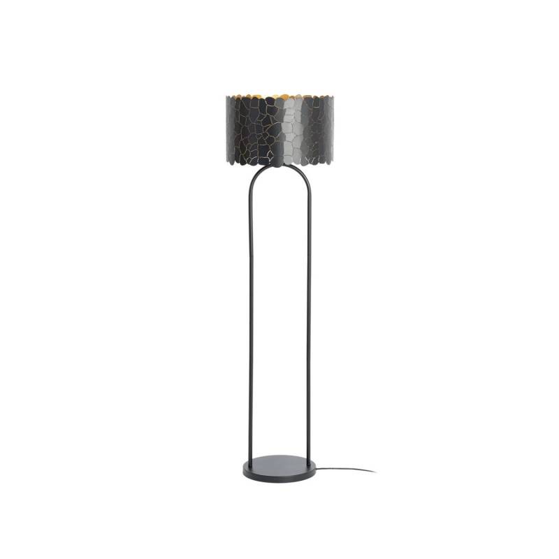 Lindby Stehlampe Aralena 10025864 Modern in Schwarz aus Metall 1-flammig E27 Wohnzimmerleuchte von LINDBY