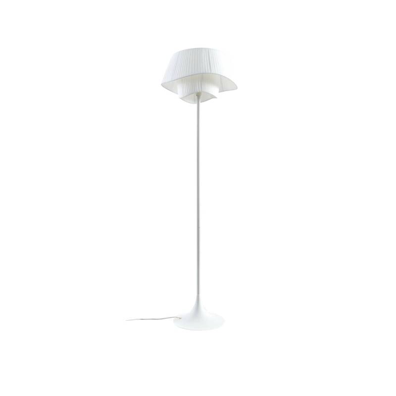 Lindby Stehlampe Eryndor 10020373 in Weiß aus Metall 1-flammig E27 Wohnzimmerleuchte von LINDBY