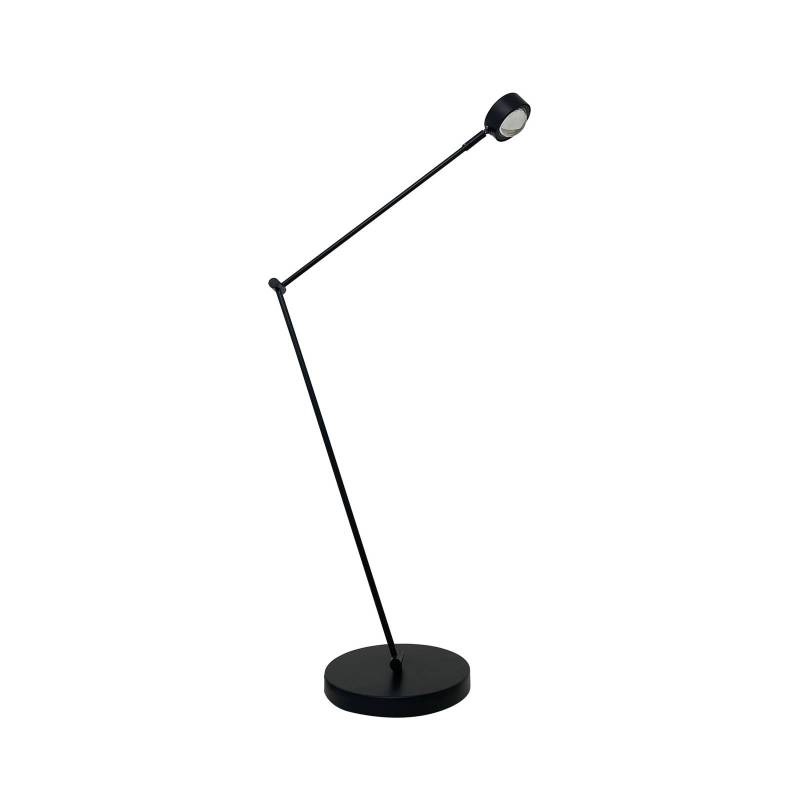 Lindby Stehlampe Jyla, schwarz, Linse, 4200K,  GX53, Eisen von LINDBY