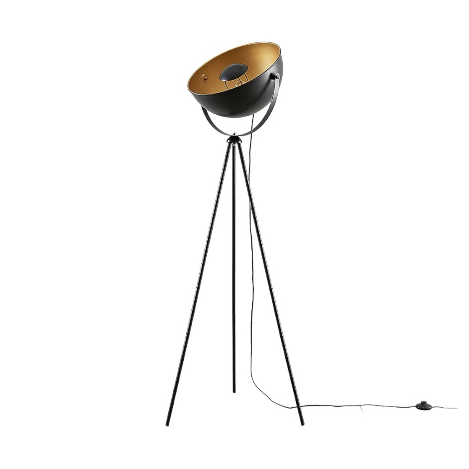 Lindby Stehlampe Meline 9624020 Modern in Schwarz aus Metall 1-flammig E27 Tripod Wohnzimmerleuchte Lindby Stehlampe Meline 9624020 Modern in Schwarz aus Metall 1-flammig E27 Tripod Wohnzimmerleuchte von LINDBY