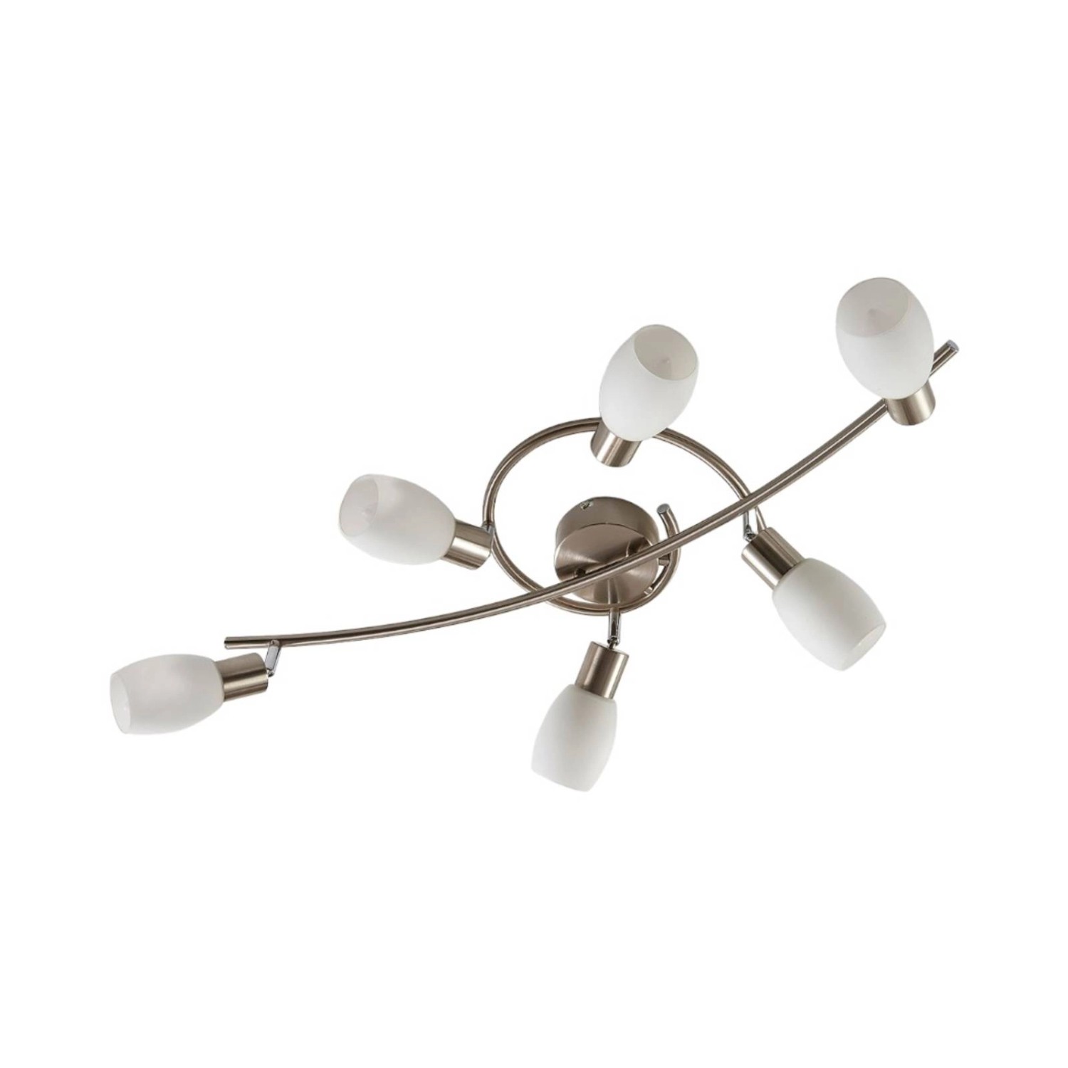 Lindby Strahler Arda 9621269 Modern in Alu aus Glas 6-flammig E14 Wohnzimmerleuchte Lindby Strahler Arda 9621269 Modern in Alu aus Glas 6-flammig E14 Wohnzimmerleuchte von LINDBY