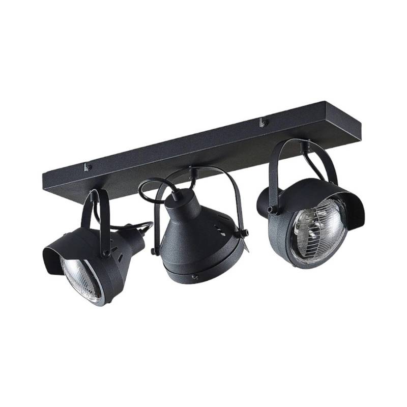 Lindby Strahler Henega 9624361 Vintage Industriell in Schwarz aus Metall 3-flammig GU10 Wohnzimmerleuchte Lindby Strahler Henega 9624361 Vintage Industriell in Schwarz aus Metall 3-flammig GU10 Wohnzimmerleuchte von LINDBY