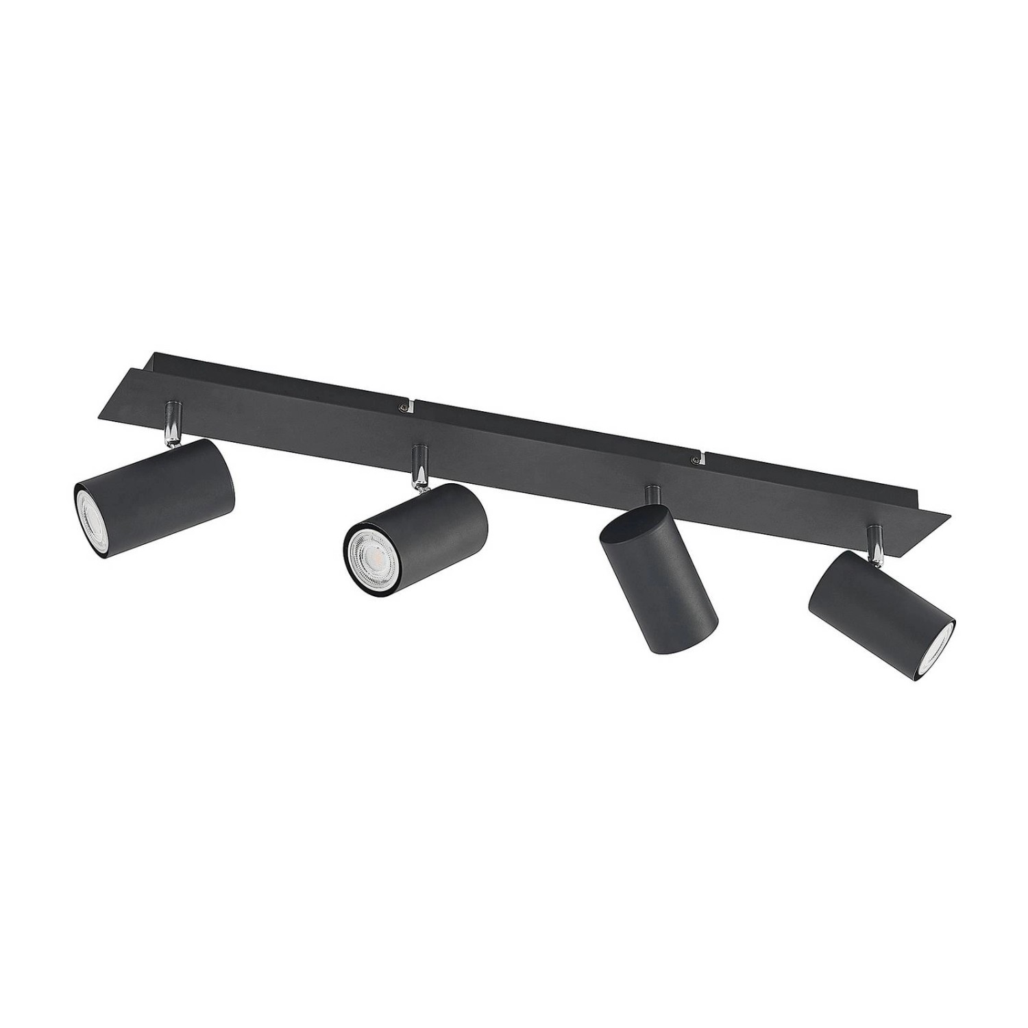 Lindby Strahler Joffrey 9627880 Modern in Schwarz aus Metall 4-flammig GU10 Wohnzimmerleuchte von LINDBY