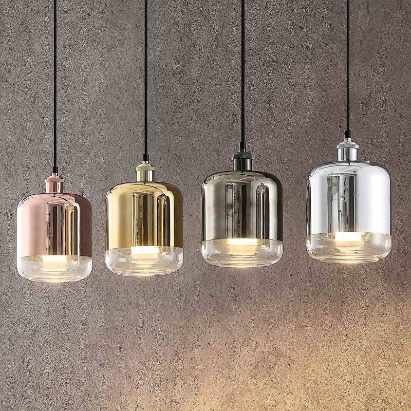 Lindby Tallinn Hängeleuchte, glänzende Schirme von LINDBY