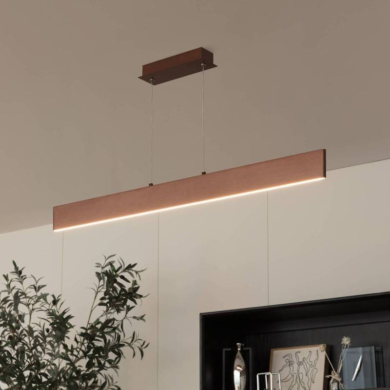 Lindby Tinkodara LED-Hängeleuchte, Esszimmer braun von LINDBY