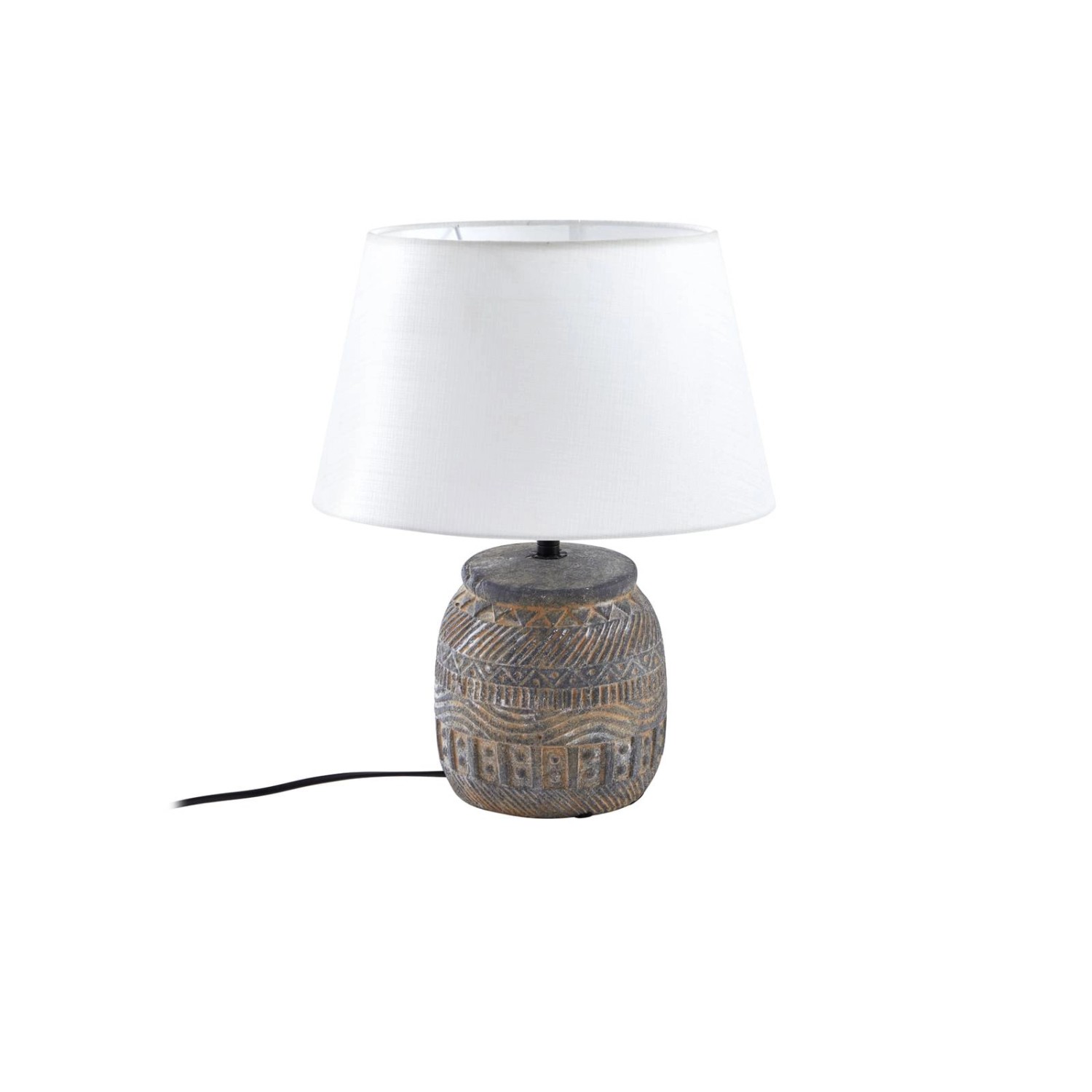 Lindby Tischlampe Aelith 10020392 Landhaus Vintage Rustikal in Alu aus Textil 1-flammig E27 Wohnzimmerleuchte Lindby Tischlampe Aelith 10020392 Landhaus Vintage Rustikal in Alu aus Textil 1-flammig E27 Wohnzimmerleuchte von LINDBY