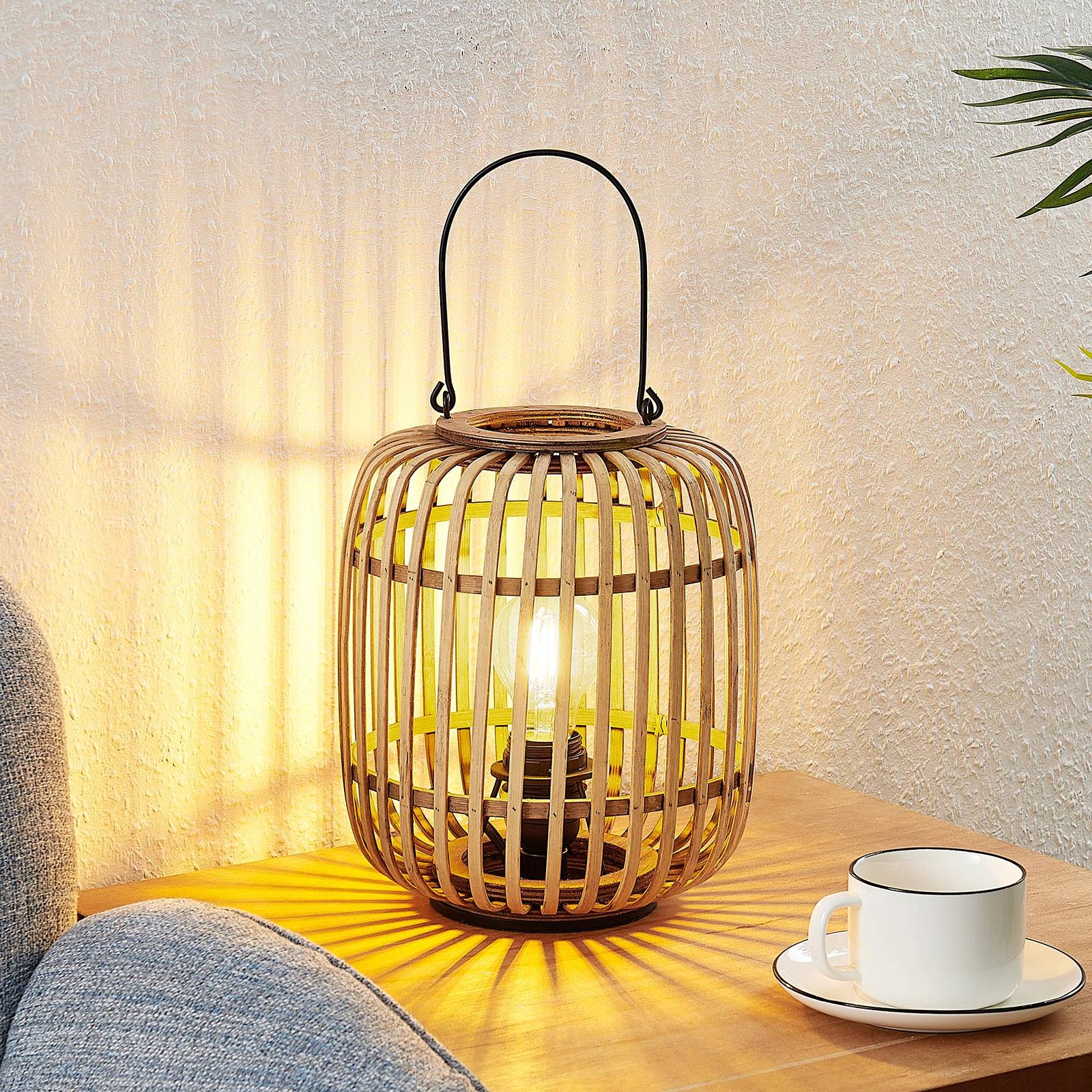 Lindby Tischlampe Canyana, natur, Rattan, 27 cm hoch Lindby Tischlampe Canyana, natur, Rattan, 27 cm hoch von LINDBY