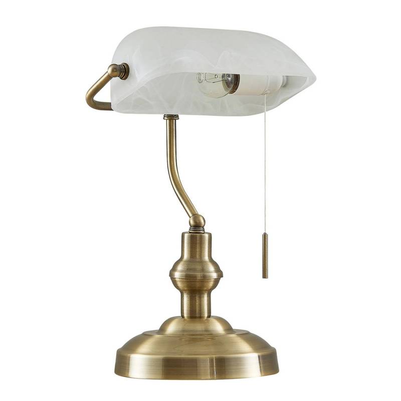 Lindby Tischlampe Profina 9627208 Retro Vintage Antik in Bronze aus Metall 1-flammig E27 Arbeitszimmerleuchte Lindby Tischlampe Profina 9627208 Retro Vintage Antik in Bronze aus Metall 1-flammig E27 Arbeitszimmerleuchte von LINDBY