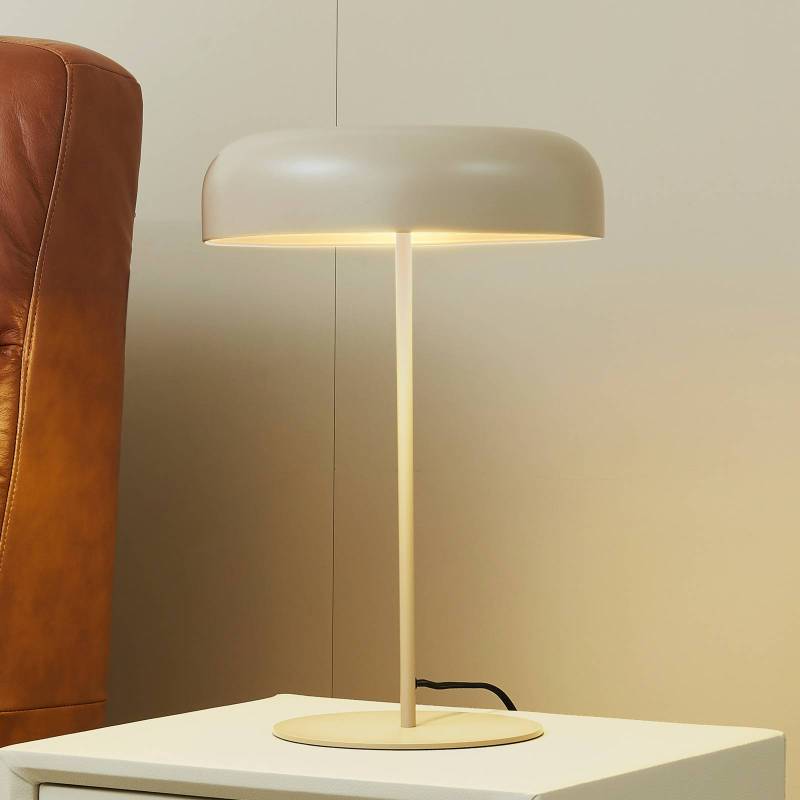 Lindby Tischleuchte Edion, beige, Metall, 45 cm von LINDBY