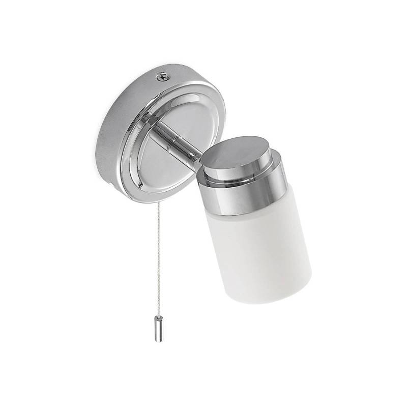 Lindby Wandleuchte Wandlampe Bad Alimari 9628119 Spritzwassergeschützt Modern in Chrom aus Metall 1-flammig G9 Wohnzimmerleuchte von LINDBY