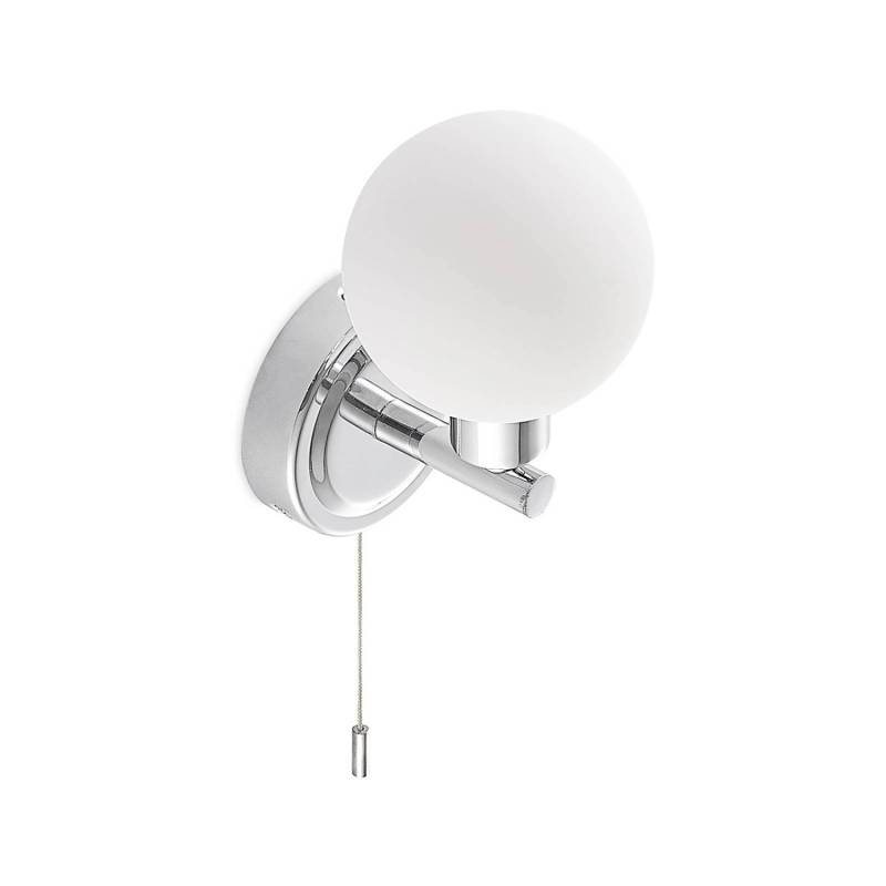 Lindby Wandleuchte Wandlampe Bad Zaniba 9628125 Spritzwassergeschützt Modern in Chrom aus Metall 1-flammig G9 Wohnzimmerleuchte von LINDBY