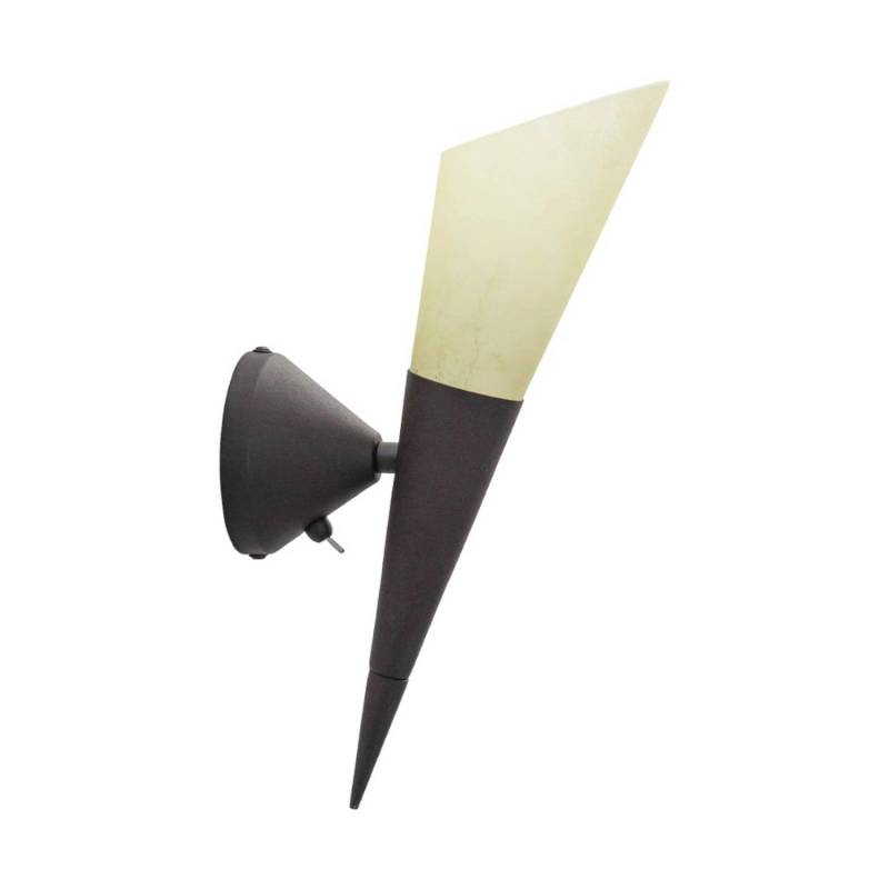Lindby Wandleuchte Wandlampe Innen Alva 9620107 Modern in Braun aus Metall 1-flammig E14 Flurleuchte von LINDBY