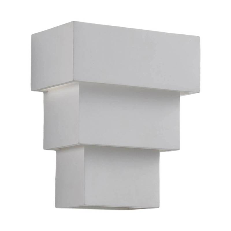 Lindby Wandleuchte Wandlampe Innen Antonella 9621332 Modern in Weiß aus GipsTon 1-flammig G9 Wohnzimmerleuchte von LINDBY