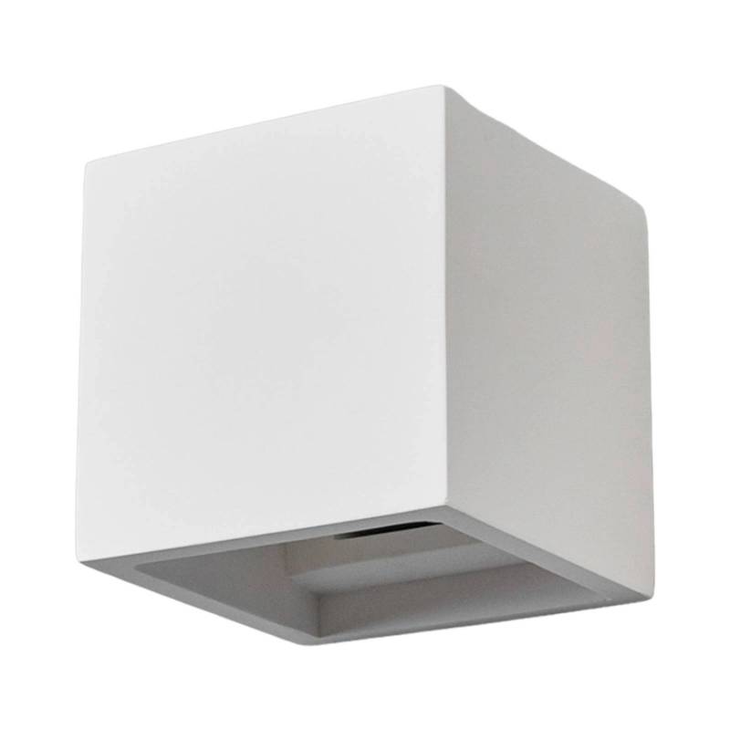 Lindby Wandleuchte Wandlampe Innen Freja 9613001 Modern in Weiß aus GipsTon 1-flammig G9 Wohnzimmerleuchte von LINDBY