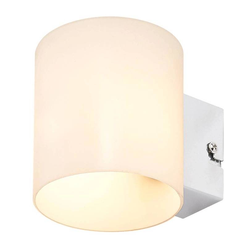 Lindby Wandleuchte Wandlampe Innen Gerrit 9621473 Modern in Weiß aus Glas 1-flammig G9 Wohnzimmerleuchte von LINDBY