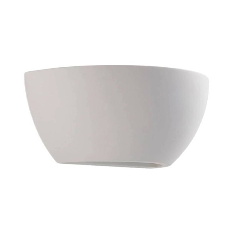 Lindby Wandleuchte Wandlampe Innen Jimmy 9621320 Modern in Weiß aus GipsTon 1-flammig E14 Wohnzimmerleuchte von LINDBY
