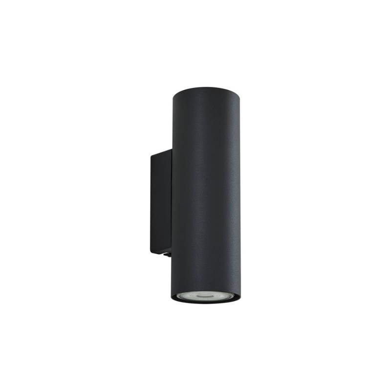 Lindby Wandleuchte Wandlampe Innen Joffrey 9626664 Modern in Schwarz aus Aluminium 2-flammig GU10 Wohnzimmerleuchte von LINDBY