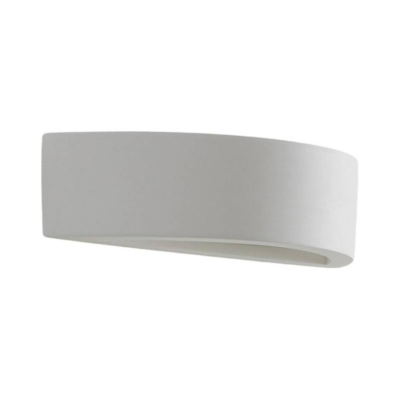 Lindby Wandleuchte Wandlampe Innen Konstantin 9613008 Modern in Weiß aus GipsTon 1-flammig E14 Wohnzimmerleuchte von LINDBY