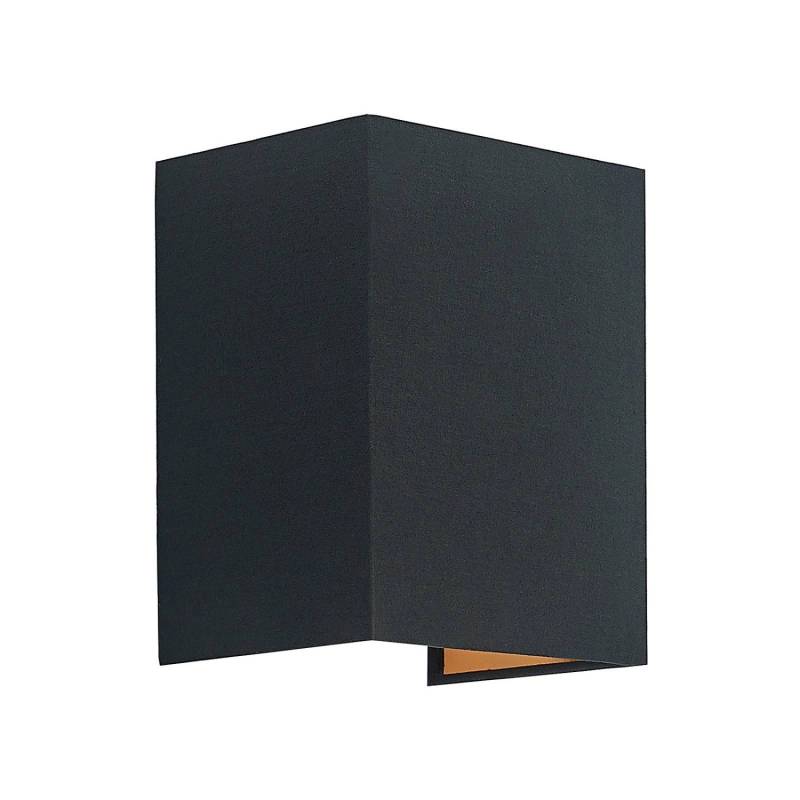 Lindby Wandleuchte Wandlampe Innen Lukani 9627247 Modern in Schwarz aus Textil 1-flammig E27 Wohnzimmerleuchte von LINDBY