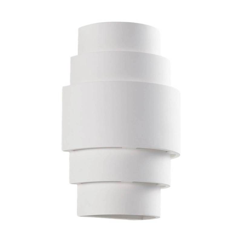 Lindby Wandleuchte Wandlampe Innen Marit 9621331 Modern in Weiß aus GipsTon 1-flammig E14 Wohnzimmerleuchte von LINDBY