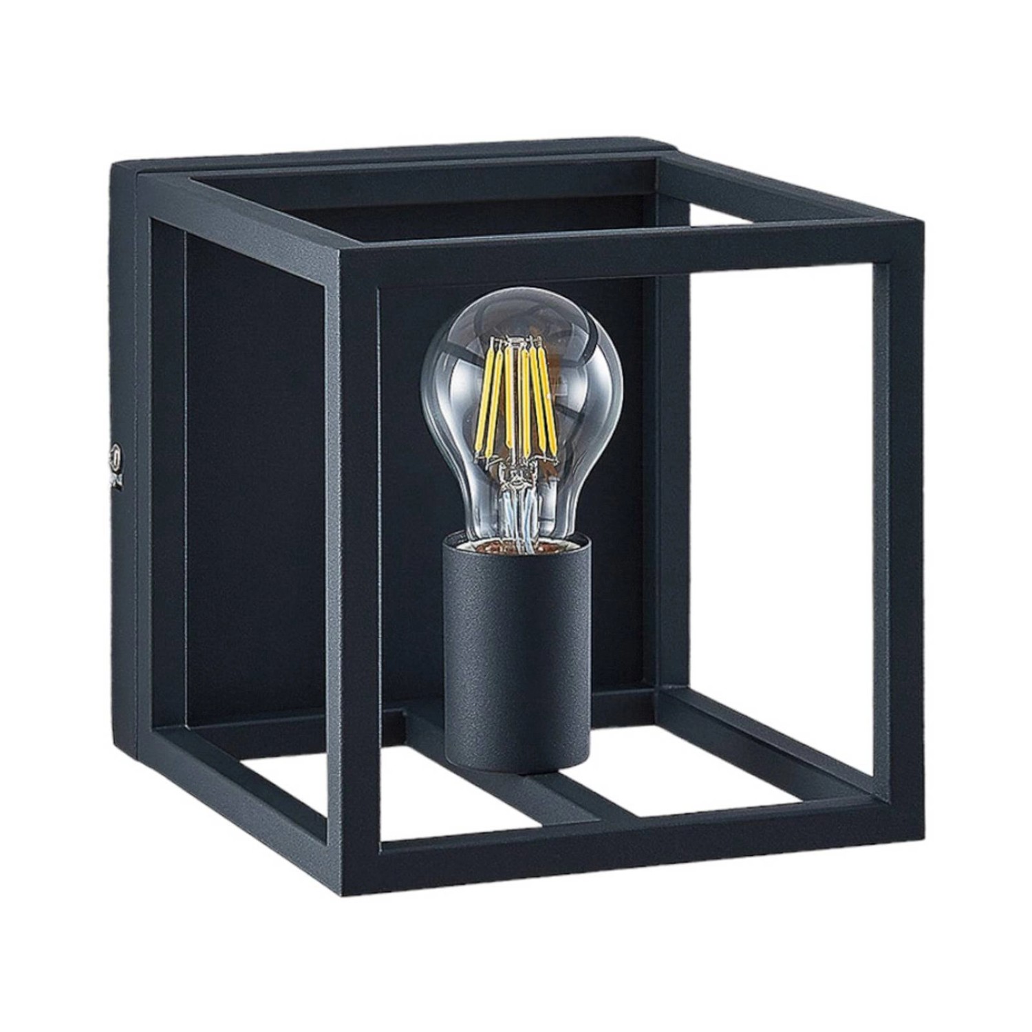 Lindby Wandleuchte Wandlampe Innen Meron 9624871 Modern in Schwarz aus Metall 1-flammig E27 Wohnzimmerleuchte Lindby Wandleuchte Wandlampe Innen Meron 9624871 Modern in Schwarz aus Metall 1-flammig E27 Wohnzimmerleuchte von LINDBY