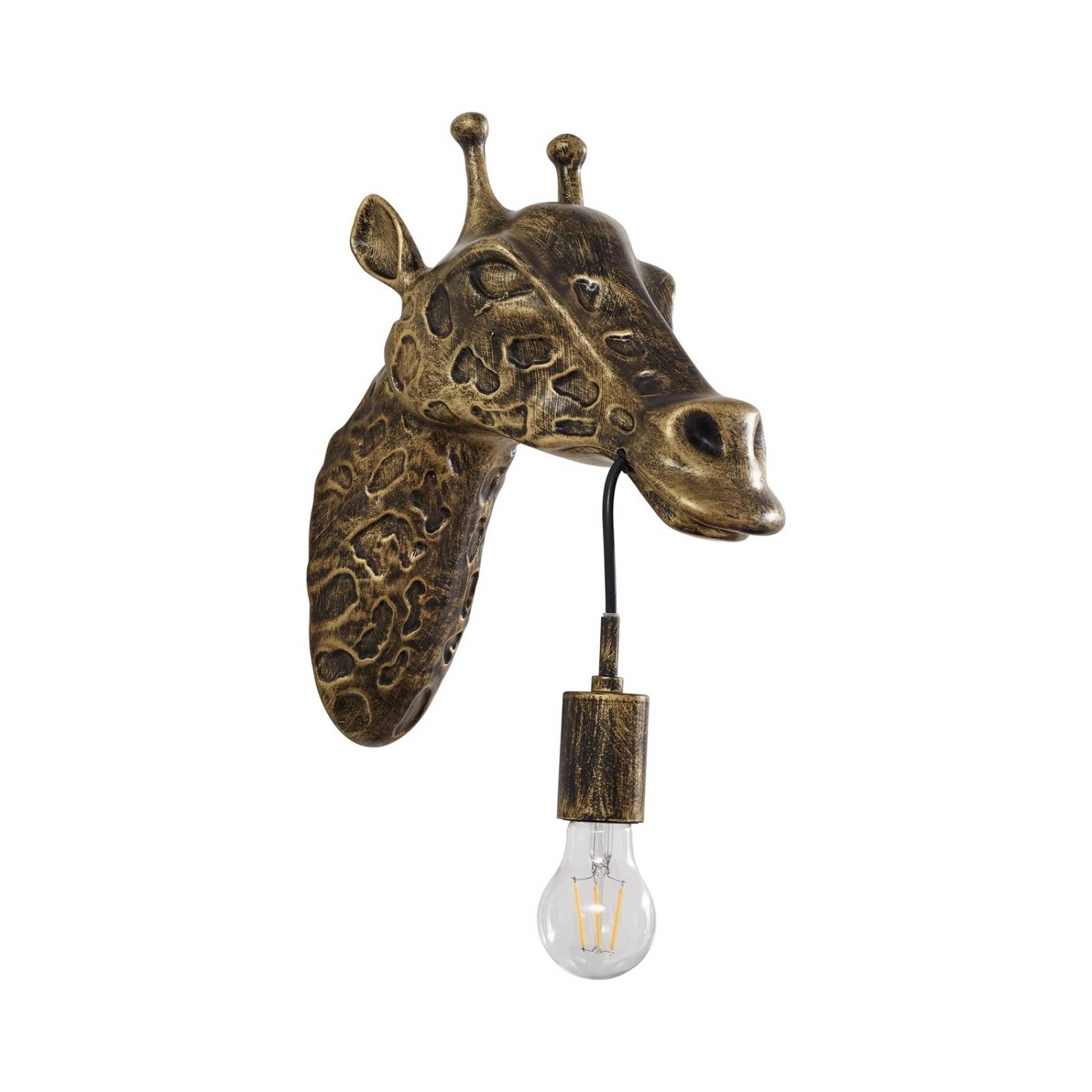 Lindby Wandleuchte Wandlampe Innen Nirvathia 10020780 Design Modern in Gold Messing aus Metall 1-flammig E27 Wohnzimmerleuchte von LINDBY
