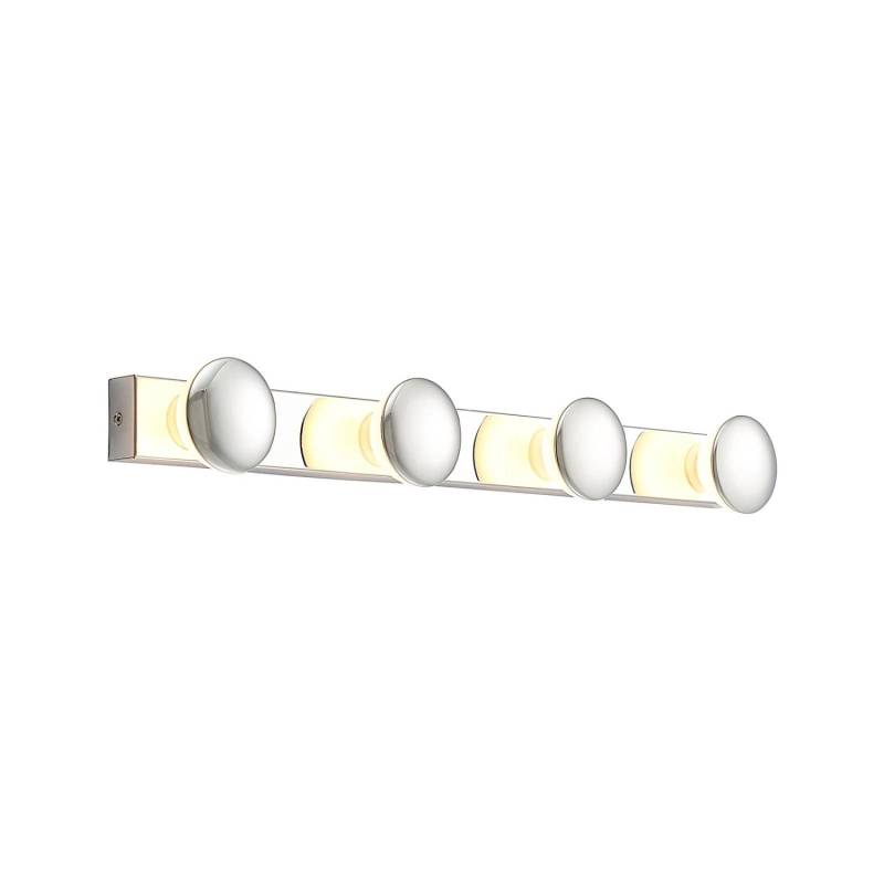 Lindby Wandleuchte Wandlampe Innen Sanscho 9950975 Modern in Chrom aus Metall 4-flammig GU10 Wohnzimmerleuchte von LINDBY