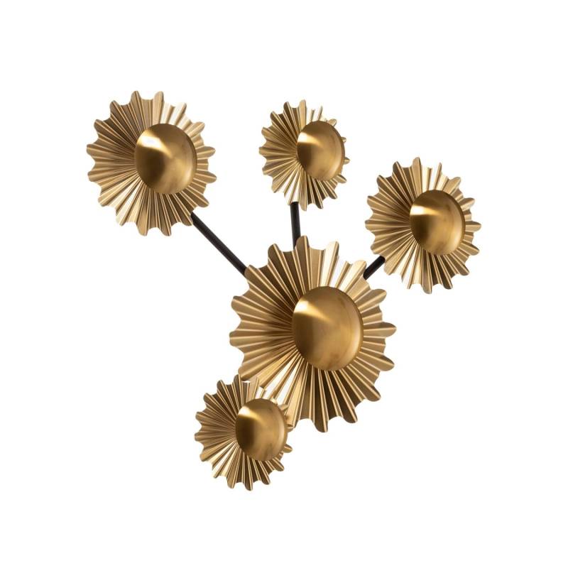 Lindby Wandleuchte Wandlampe Innen Senmia 10003390 Modern in Gold Messing aus Metall 5-flammig G9 Wohnzimmerleuchte Lindby Wandleuchte Wandlampe Innen Senmia 10003390 Modern in Gold Messing aus Metall 5-flammig G9 Wohnzimmerleuchte von LINDBY