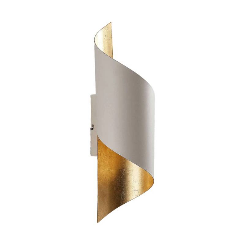 Lindby Wandleuchte Wandlampe Innen Vanni 9624316 Modern in Weiß aus Metall 1-flammig E27 Schlafzimmerleuchte von LINDBY