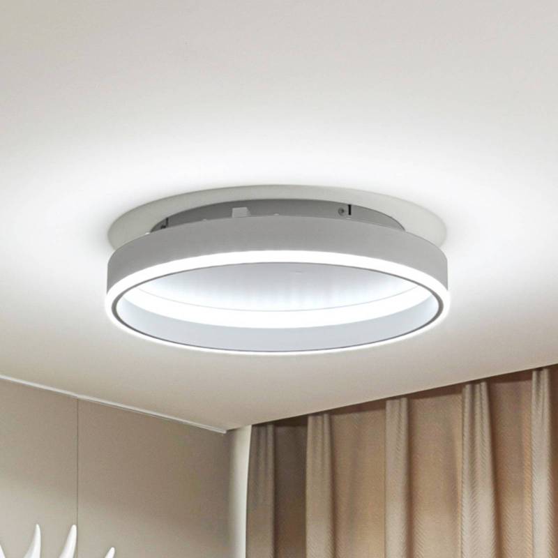 Lindby Smart LED-Deckenlampe Yasmen, weiß, Metall, CCT, Tuya Lindby Smart LED-Deckenlampe Yasmen, weiß, Metall, CCT, Tuya von LINDBY