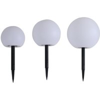 Lindby - gebraucht] 3er Set Led Solarlampen Solarleuchten Gartenlampe Leuchte Lago Kugeln B-Ware von LINDBY