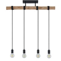 Lindby - gebraucht] Amilia Hängeleuchte Pendelleuchte Deckenlampe Leuchte Holz Vierflammig155 B-Ware von LINDBY
